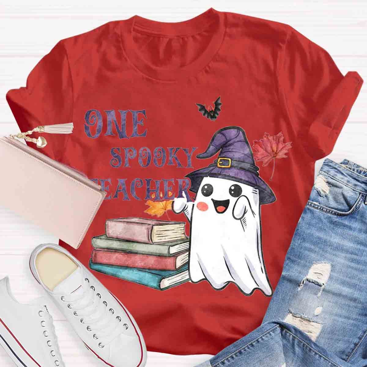 One Spook Teacher Halloween T-Shirt