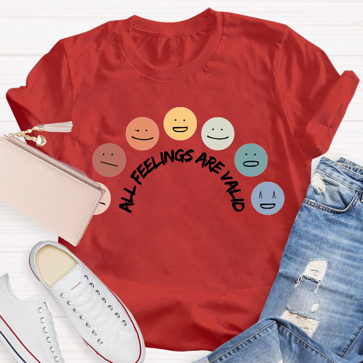 All Feelings Are Okay Teacher T-Shirt