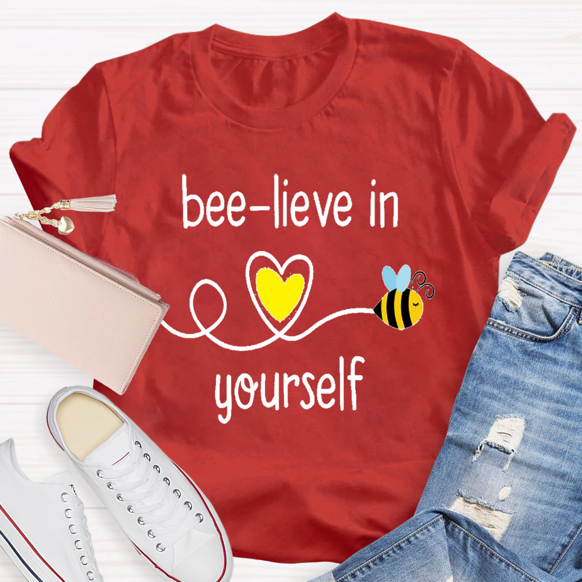 Bee-lieve In Yourself Teacher T-Shirt