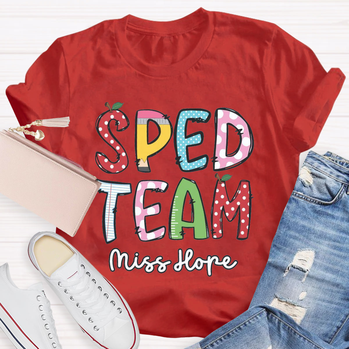 Personalized Name Of SPED Team T-shirt