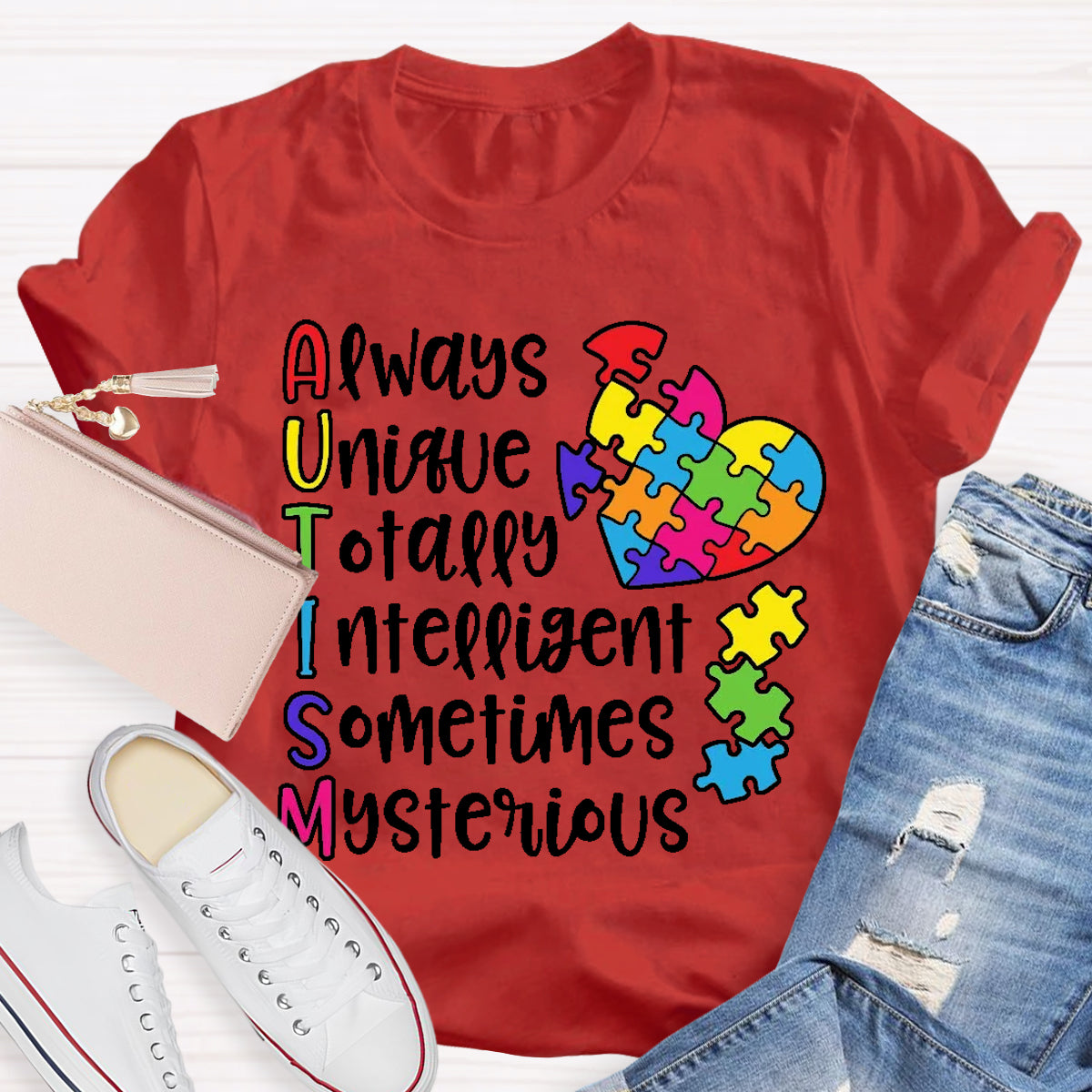 Autism Always Unique Totally Interesting Sometimes Mysterious T-Shirt