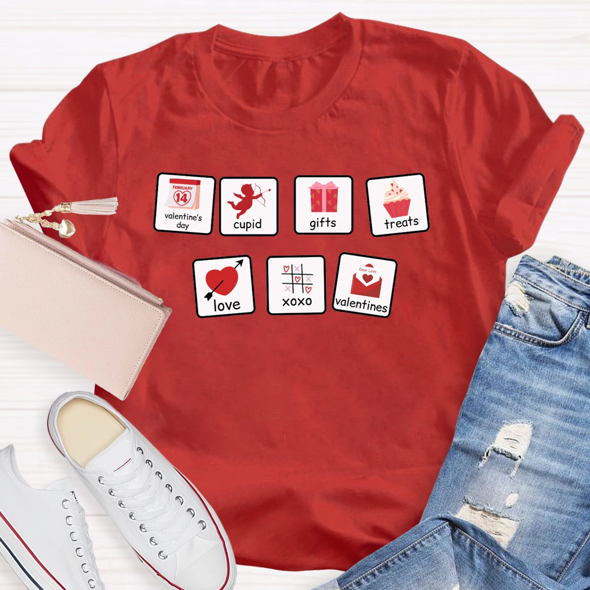 Cupid Gifts Treats Love Valentines SLP Teacher T-Shirt