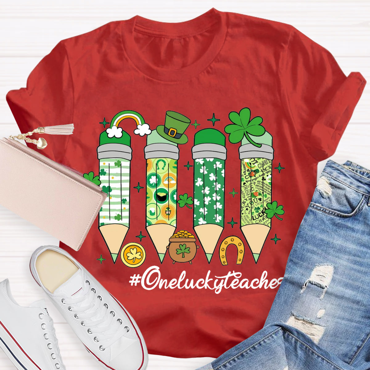 One Lucky Teacher T-Shirt