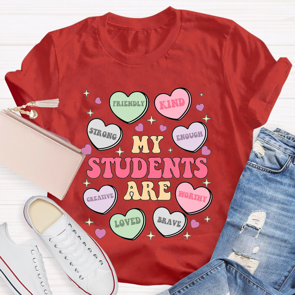 My Students Are Brave Loved Teacher T-Shirt