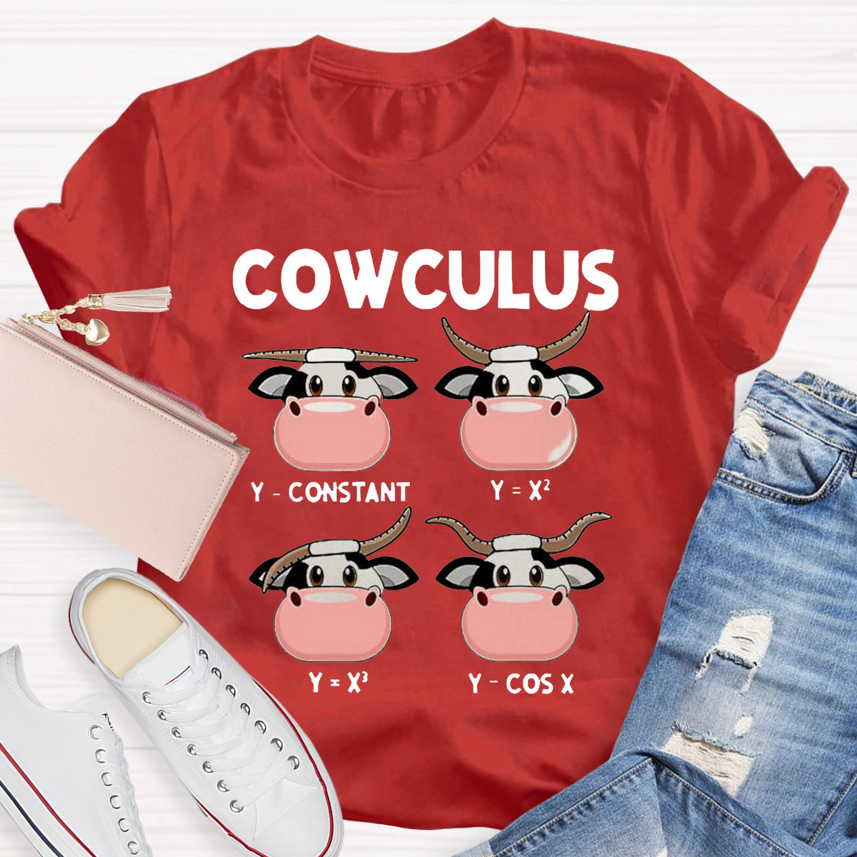 Cowculus  Math Teacher T-Shirt