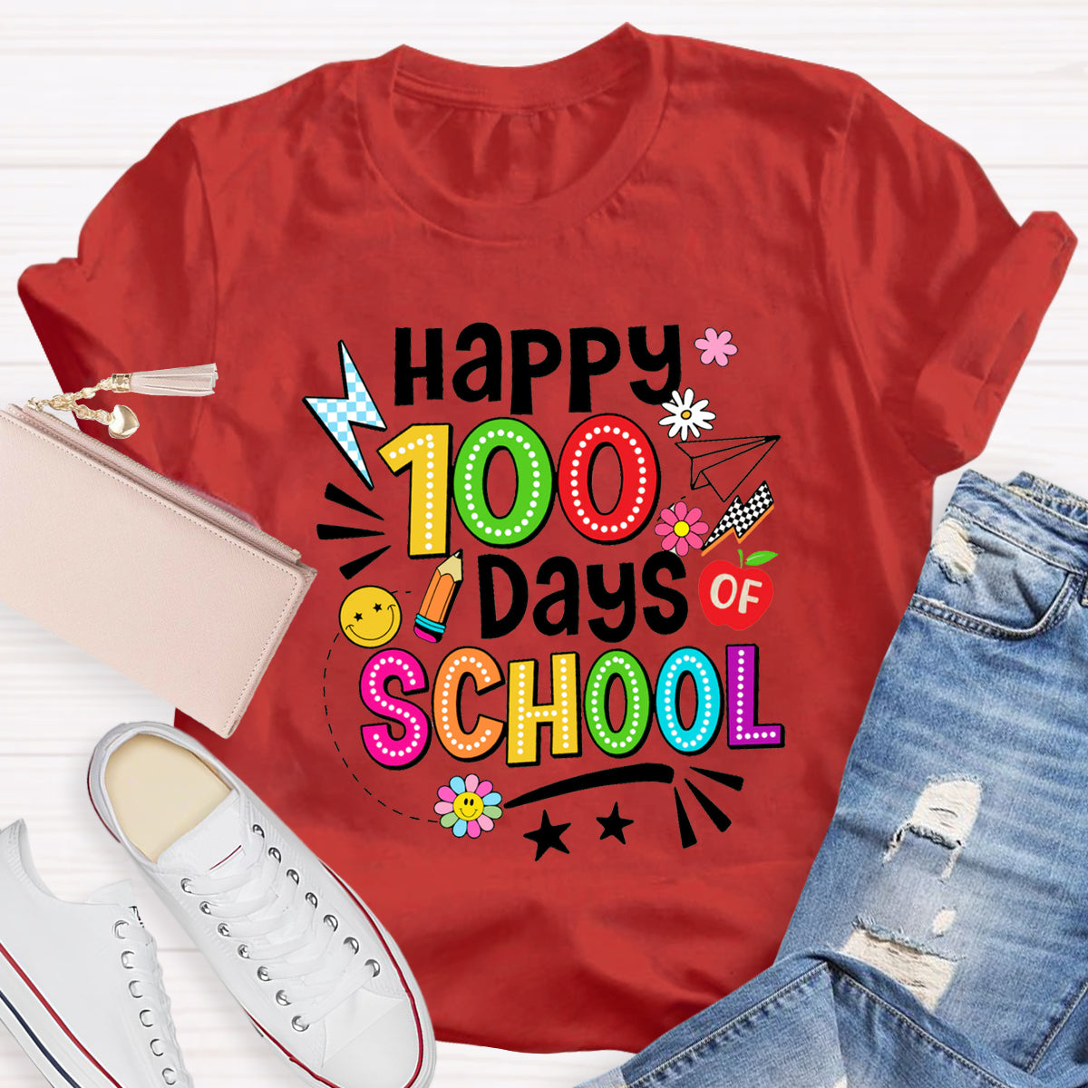 Happy 100 Days Of School T-Shirt