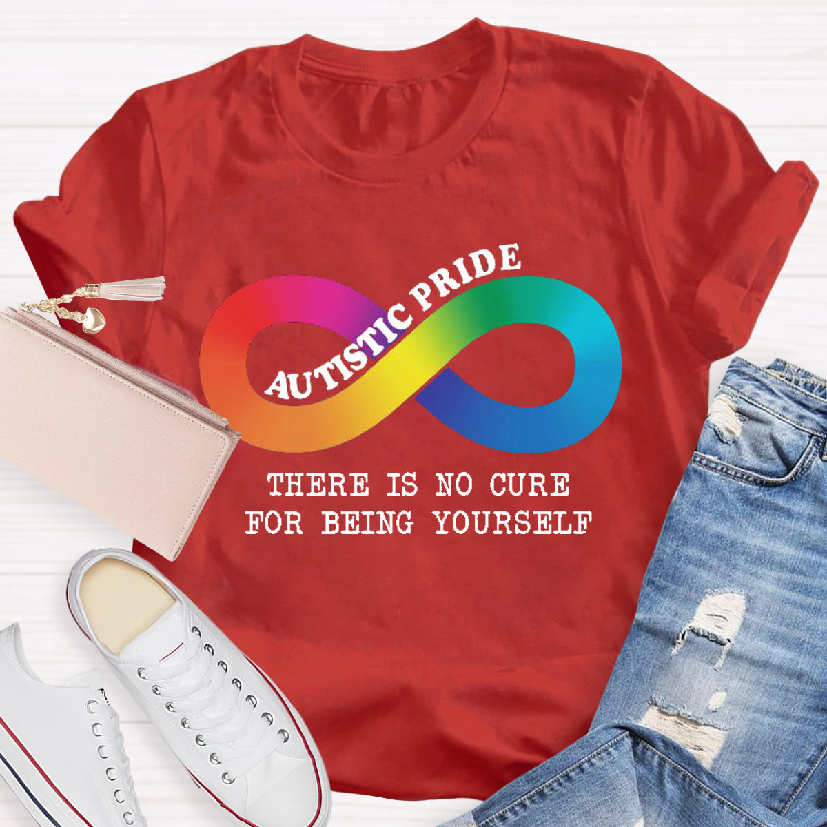 Autistic Pride There Is No Cure For Being Yourself  T-Shirt