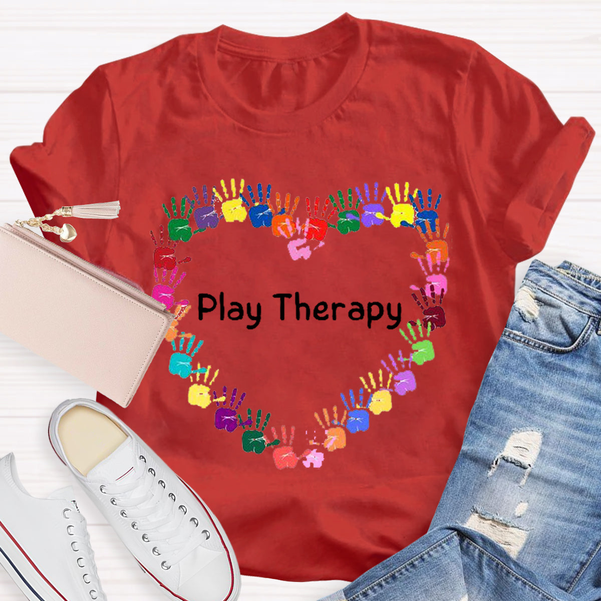 Heart Play Therapy Teacher T-Shirt