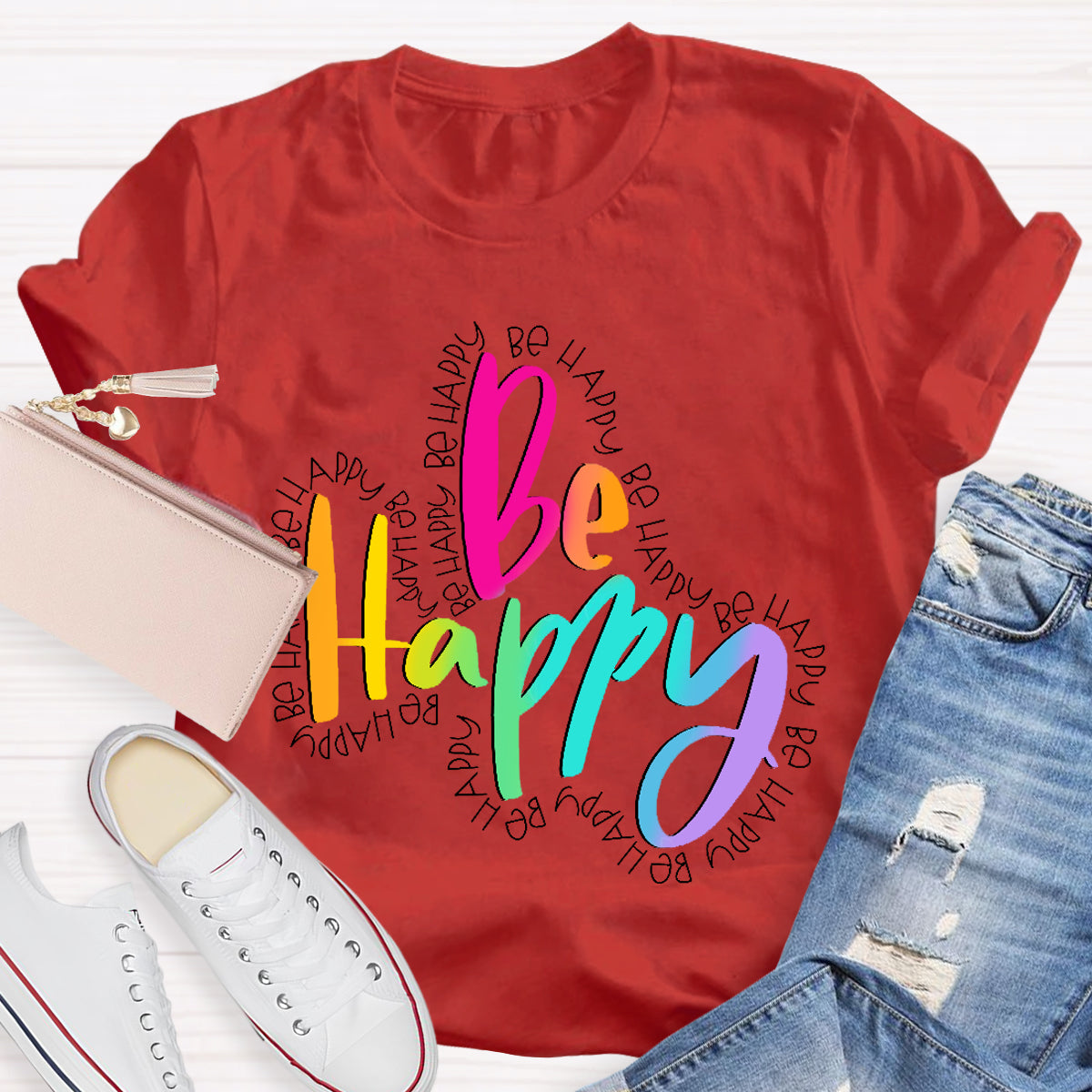 Be Happy Teacher T-Shirt