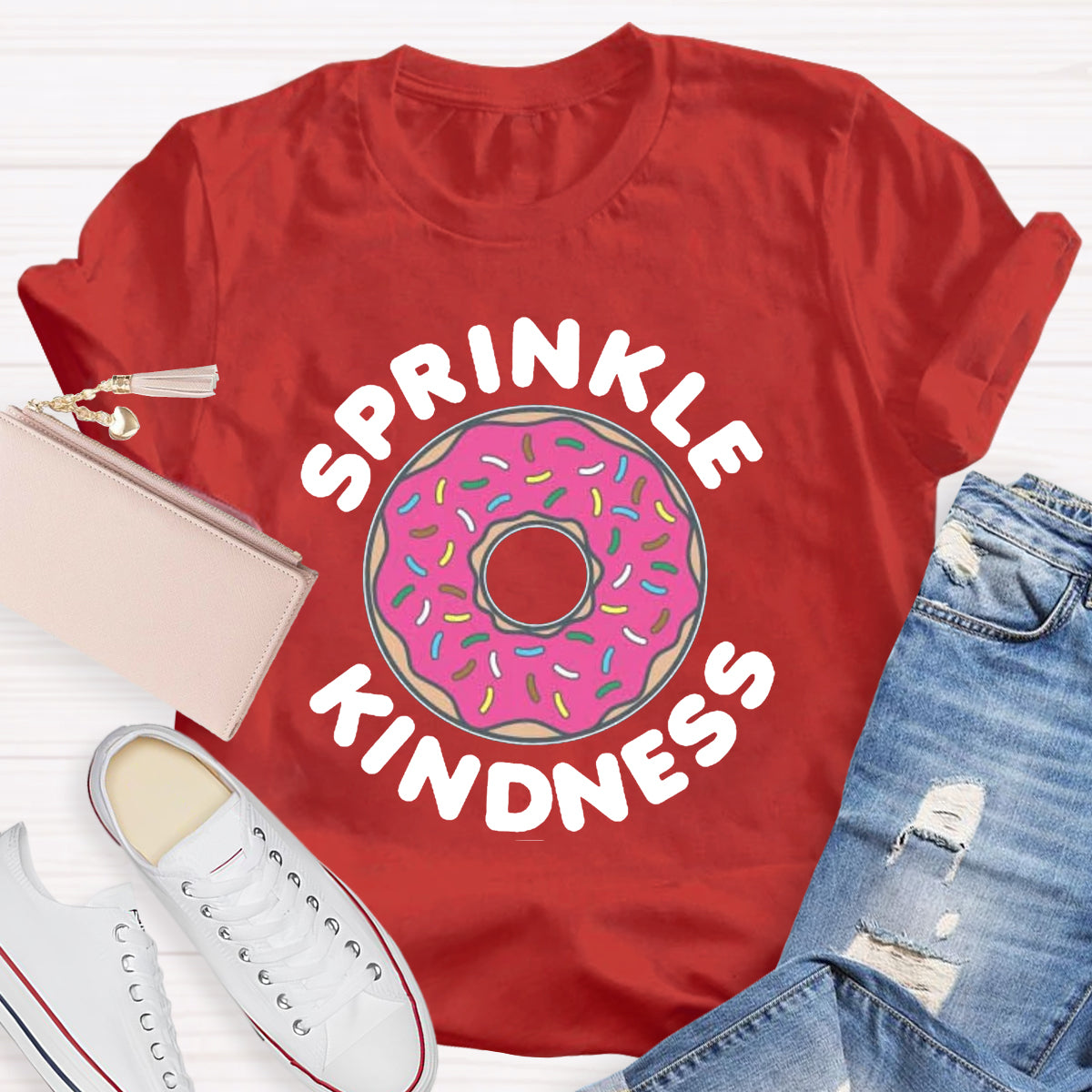 Sprinkle Kindness Funny Cute Donut T-Shirt