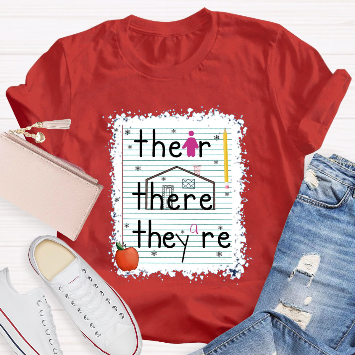 Their There They Are Teacher T-Shirt