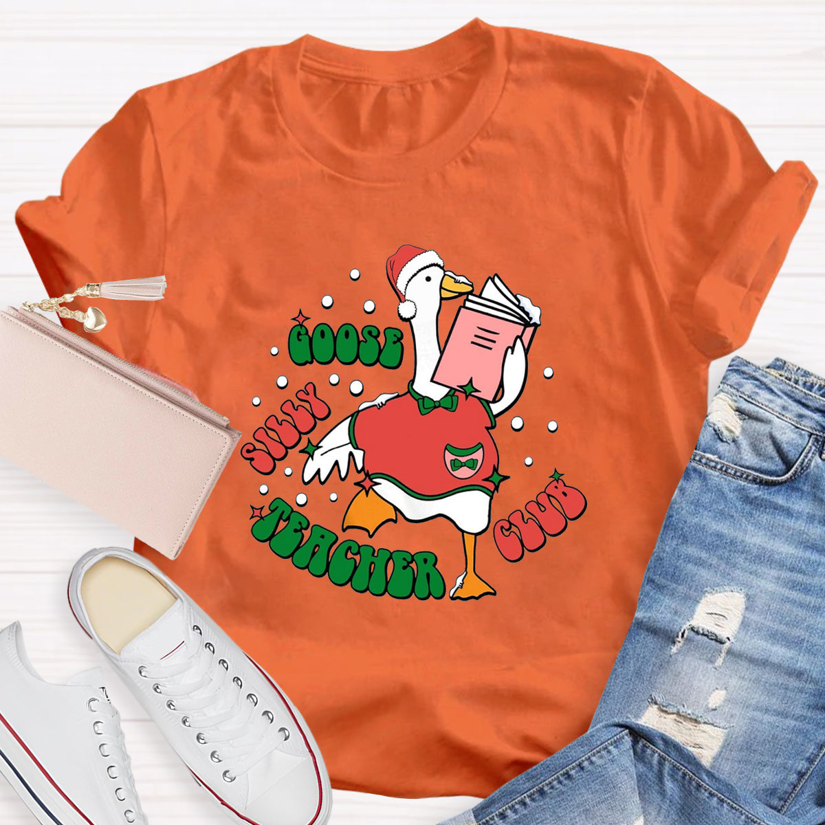 Funny Silly Goose Teacher Club Teacher T-Shirt