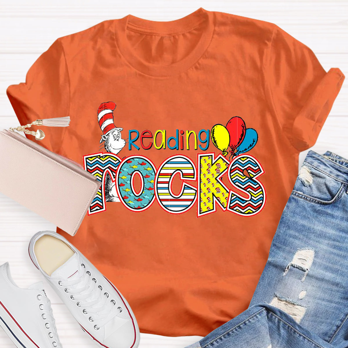 Reading Rocks Teacher T-Shirt