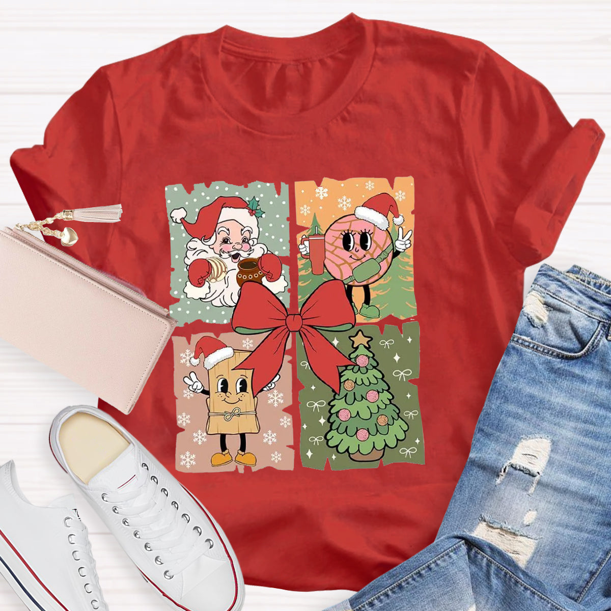 Santa Claus Christmas tree T-Shirt