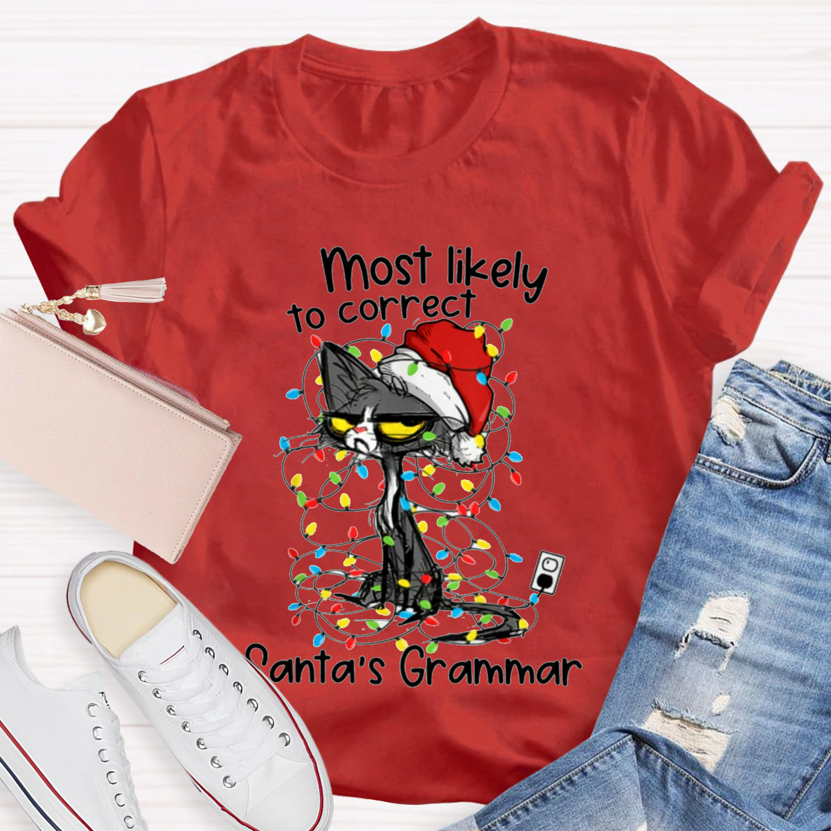 Most Likely To Correct Santa's Grammar T-Shirt