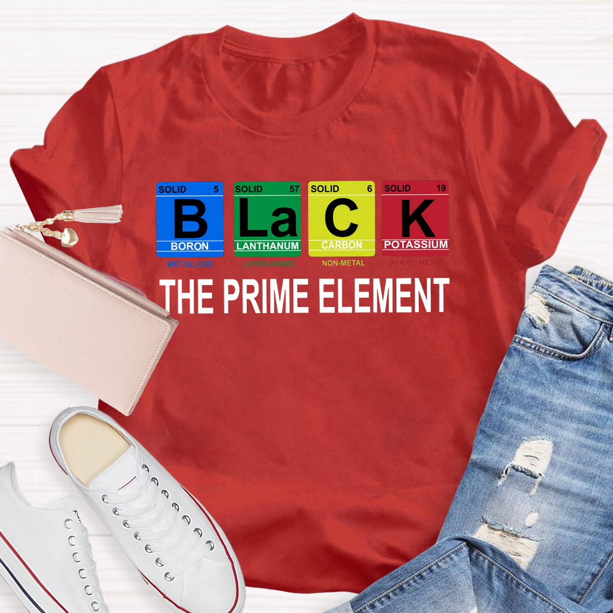 Black The Prime Element T-Shirt