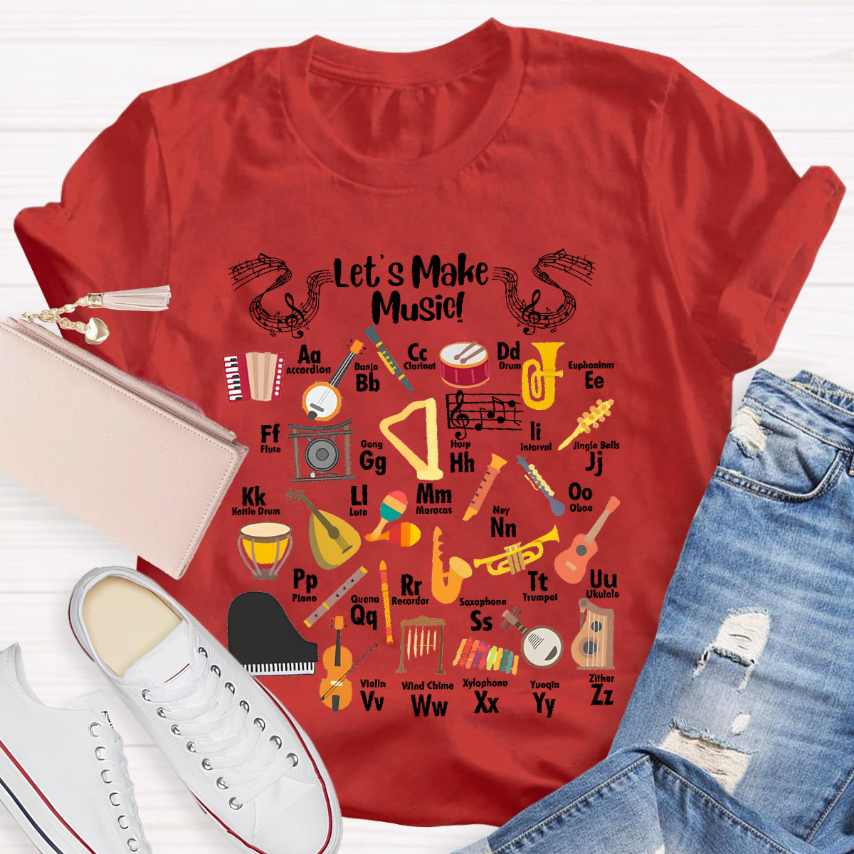 Let's Make Music Teacher T-Shirt