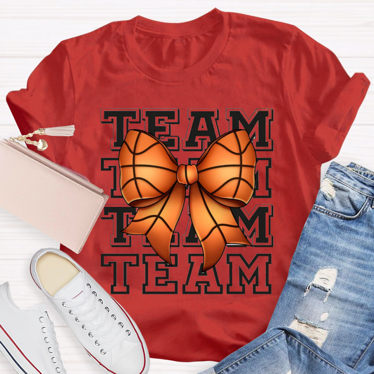 Game Day Team Bow Teacher T-Shirt