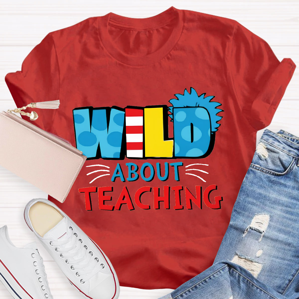 Wild About Teaching Teacher T-Shirt