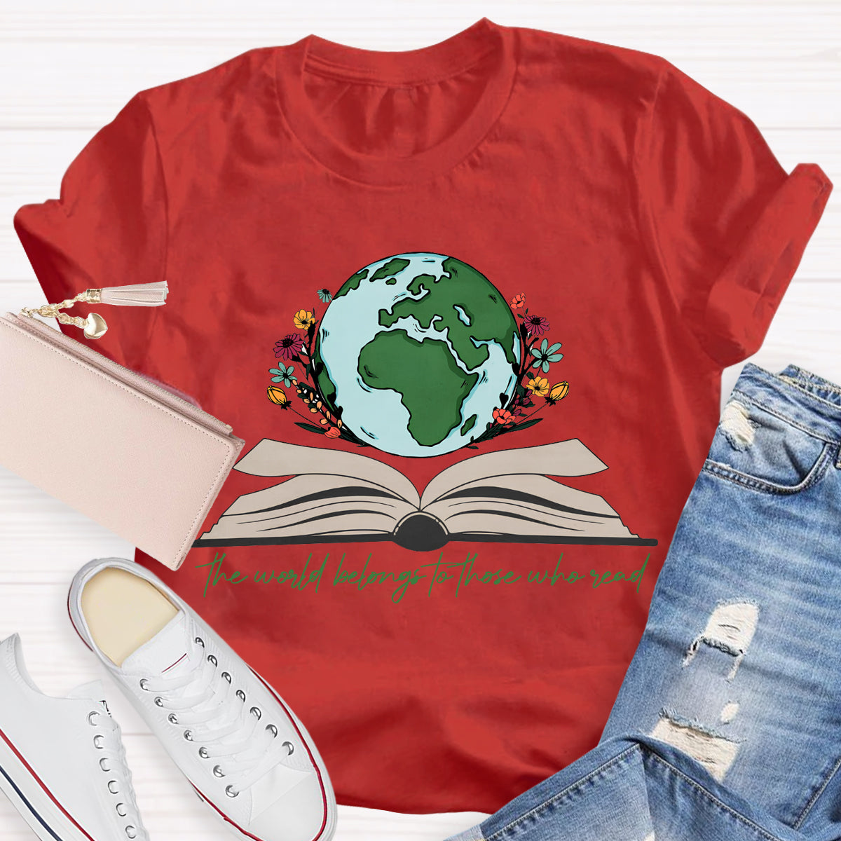 The World Belongs To Those Who Read Teacher T-Shirt