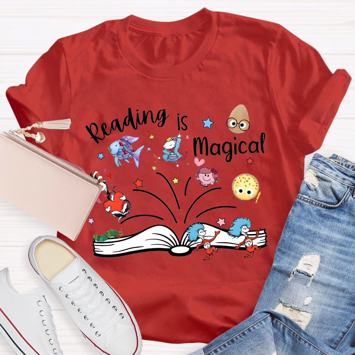 Reading Is Magical Children's Books Teacher T-Shirt