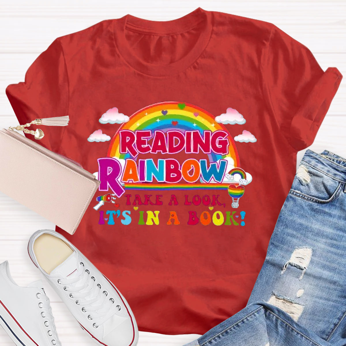 Reading Rainbow Take A Look Teacher T-Shirt