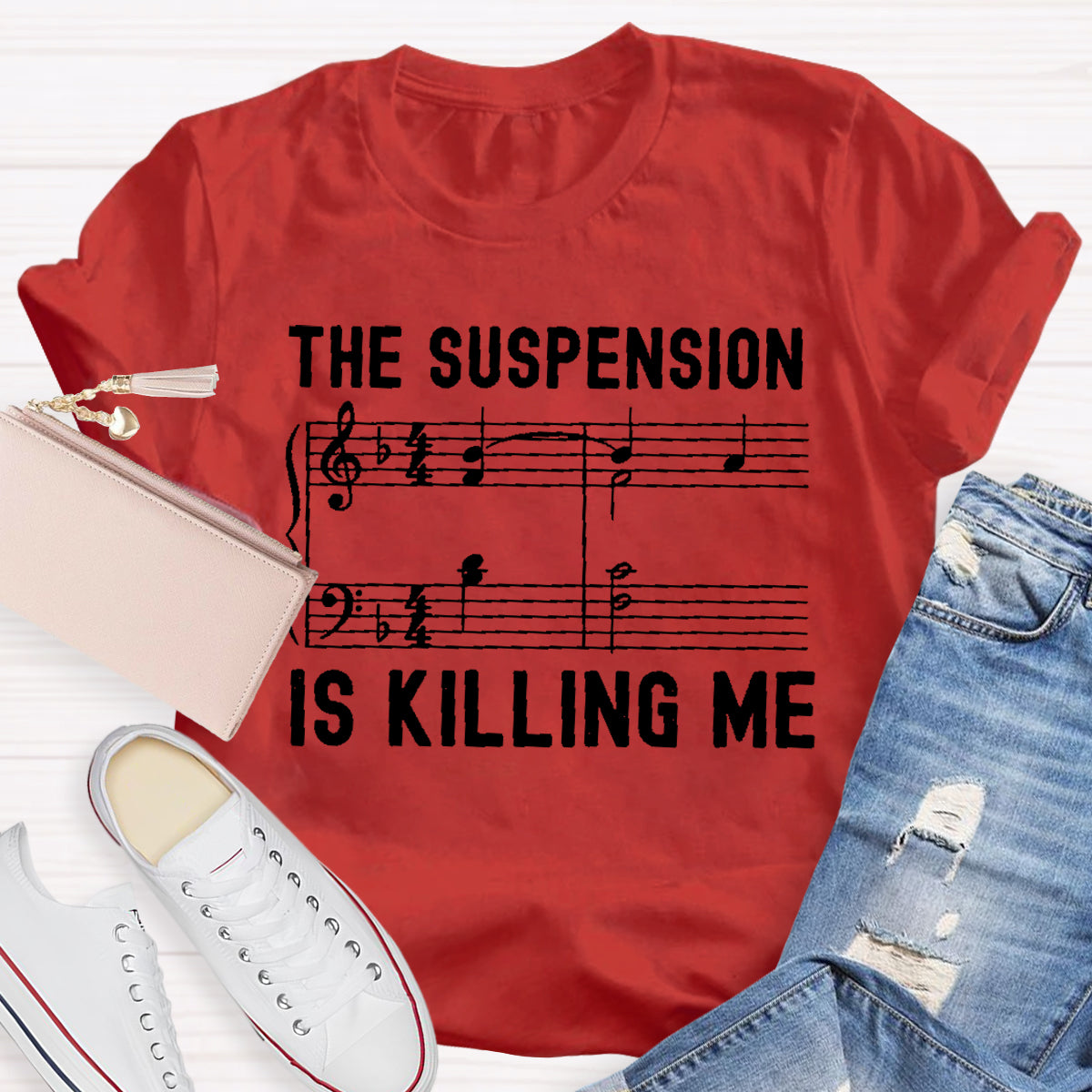 The Suspension Is Killing Me Math Teacher T-Shirt