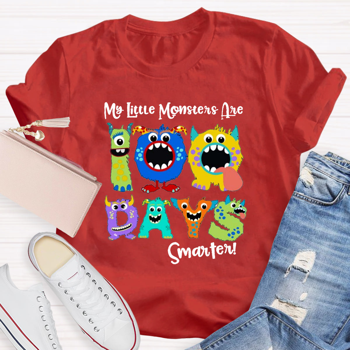 My Little Monsters 100 Days Smarter T-Shirt