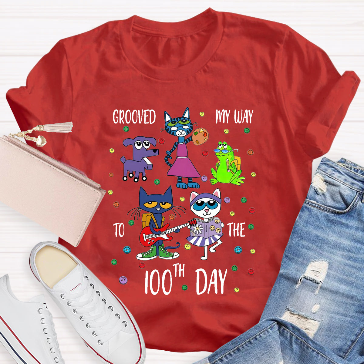 Grooved My Way To The 100th Day T-Shirt