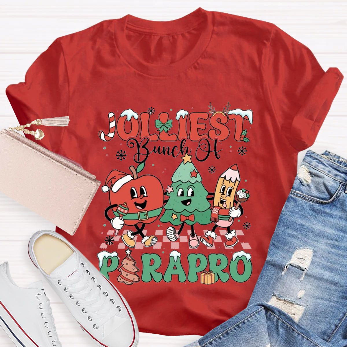 Jolliest Bunch Of Paraprofessional Teacher T-Shirt