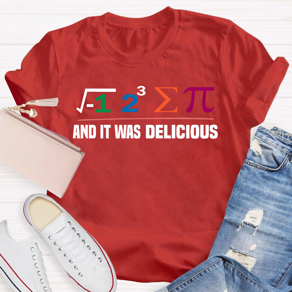 I Ate Some Pie And It Was Delicious Funny Math T-Shirt