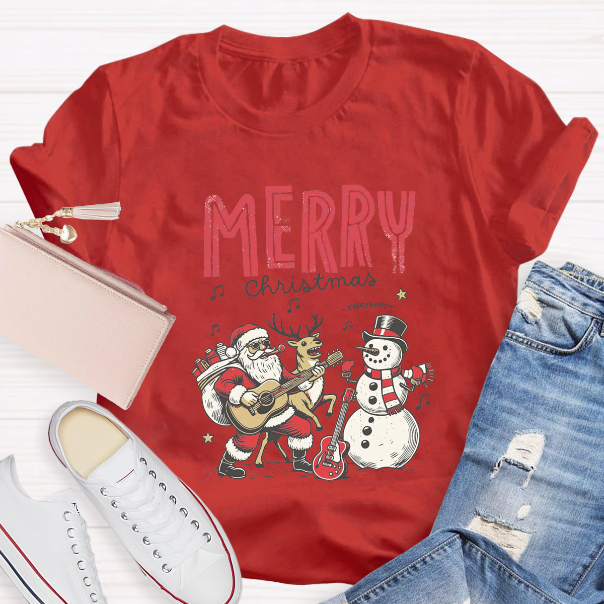 Merry Christmas Music Teacher T-Shirt