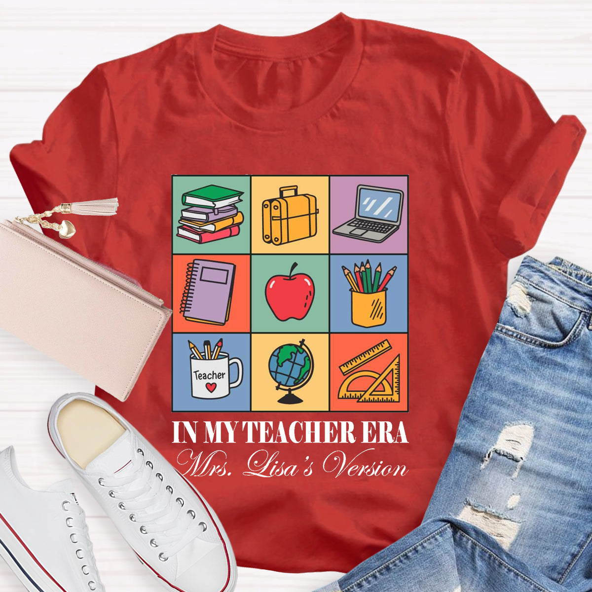 Personalized Name In My Teacher Era T-Shirt