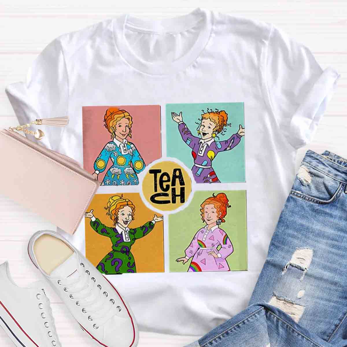 Teach Magic School Bus Teacher T-Shirt