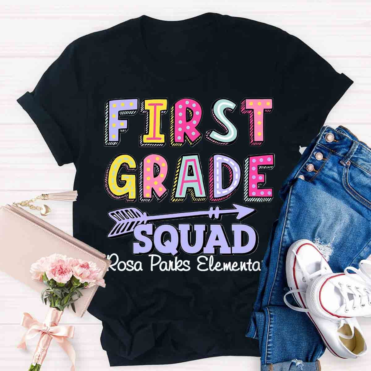 Personalized Grade And School Name In Our Lovely Class Teacher T-Shirt