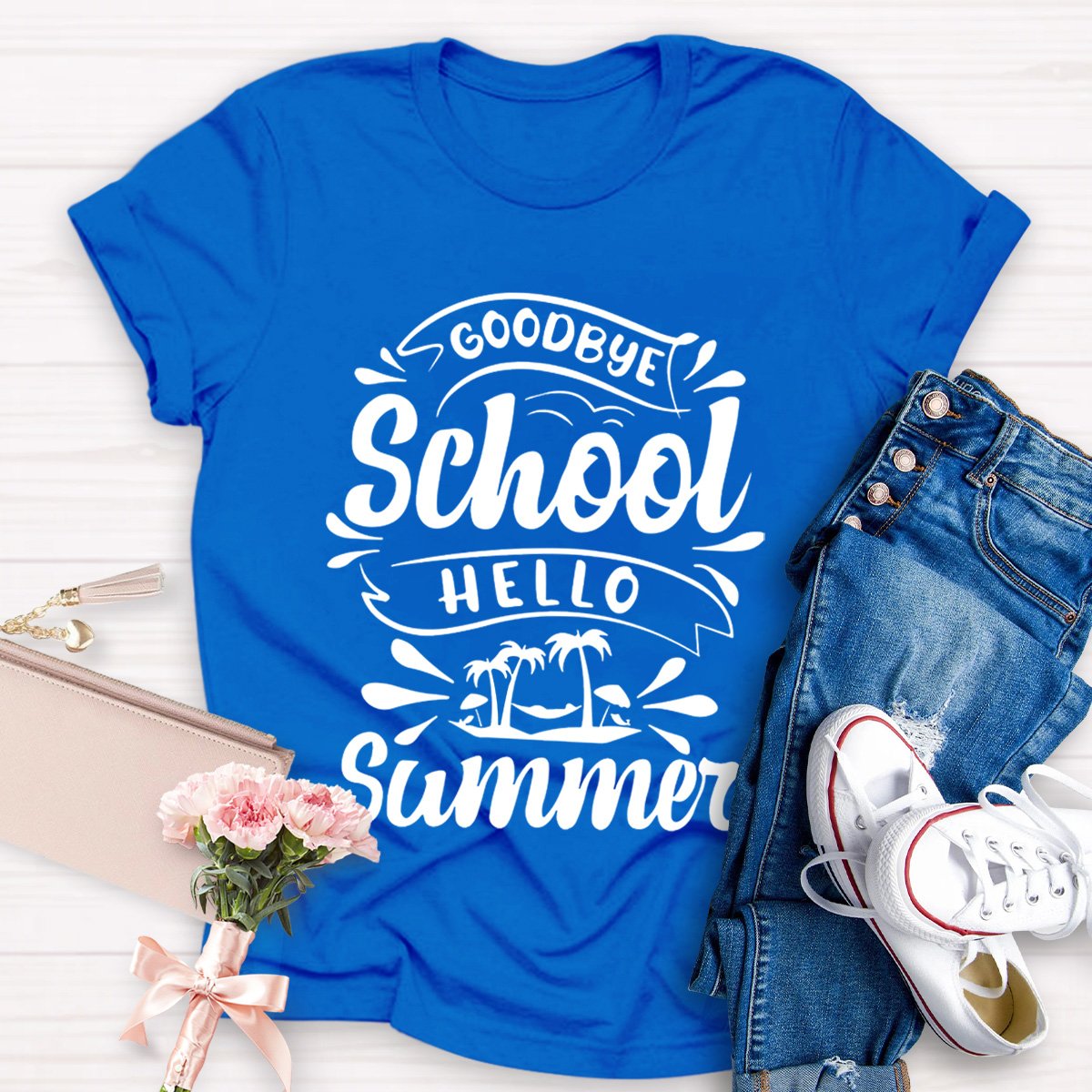 Good Bye School Hello Summer Teacher Shirt