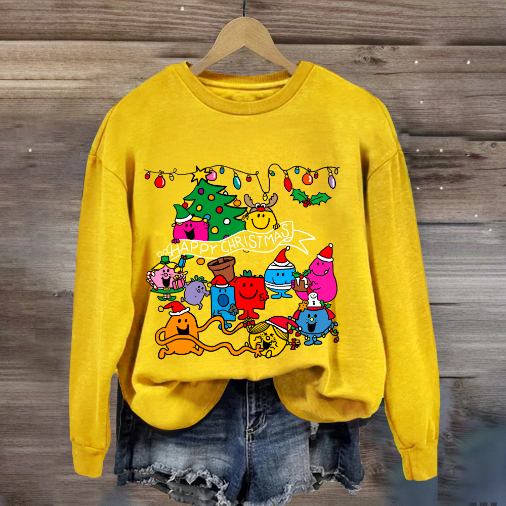 Little Miss Characters Happy Christmas Sweatshirt