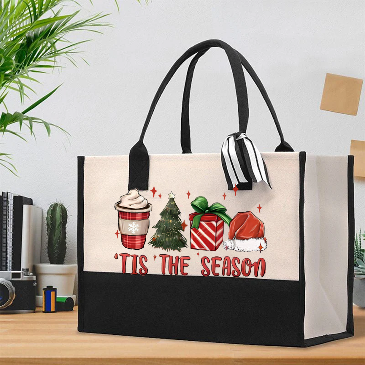 Tis The Season Holiday Cotton Tote Bag