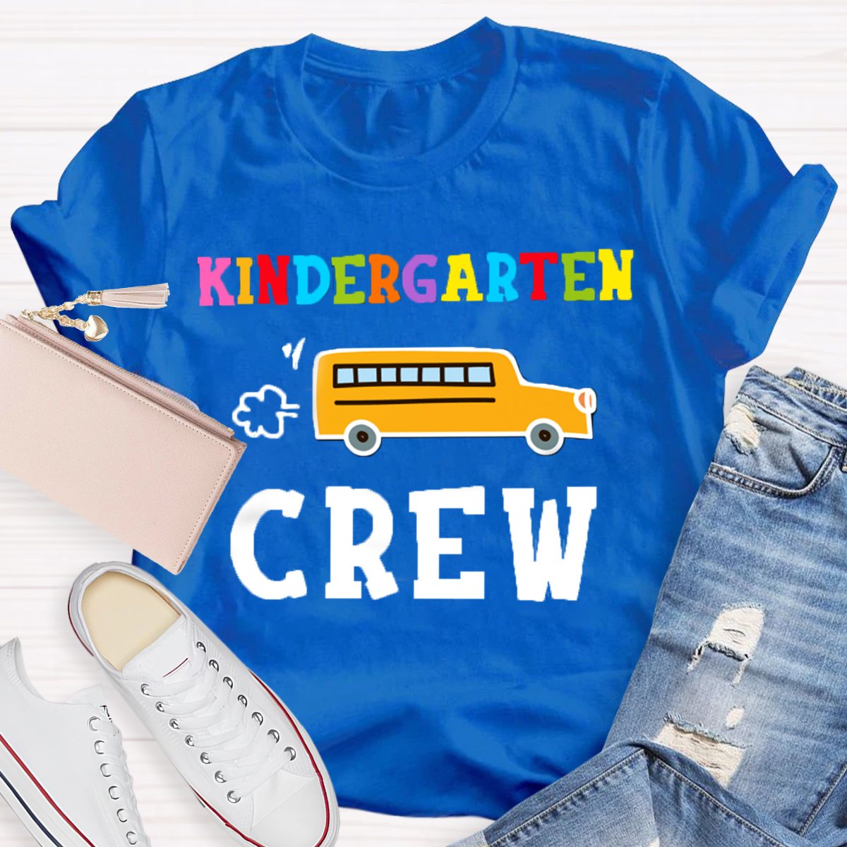 Personalized Grade School Bus Back To School T-Shirt