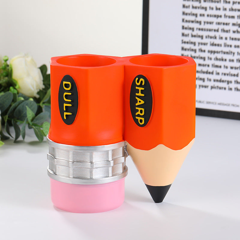 Creative Pencil Resin Pen Holder