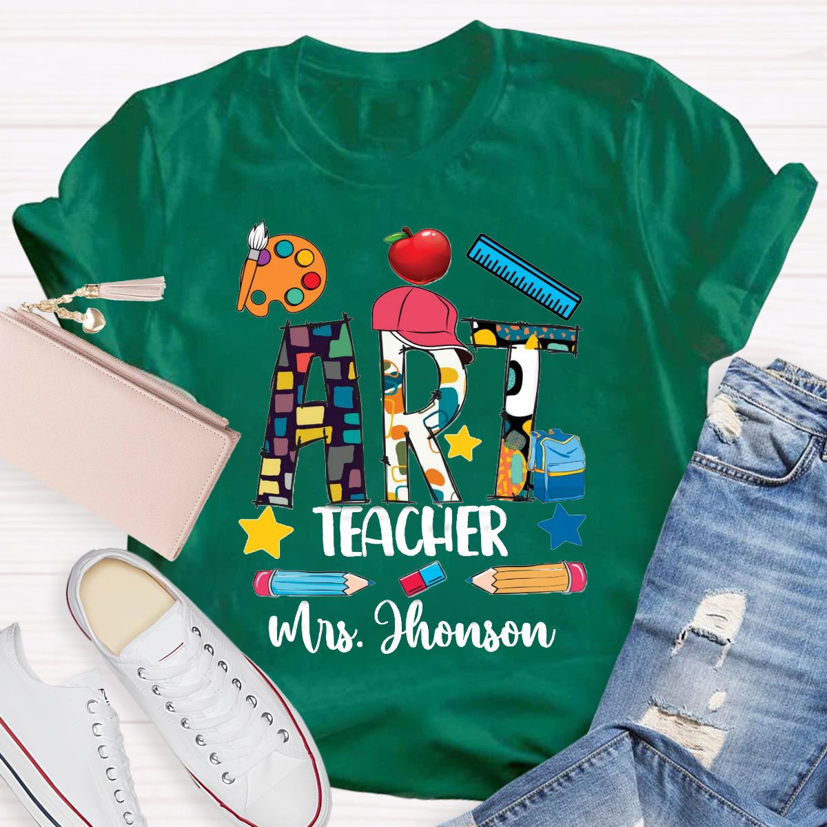 Personalized Art Lover Art Teachers T-Shirt