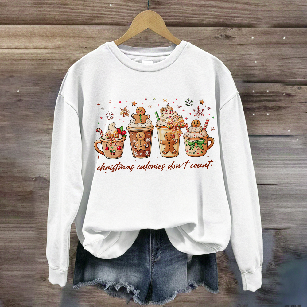 Christmas Coloring Don't Count  Sweatshirt