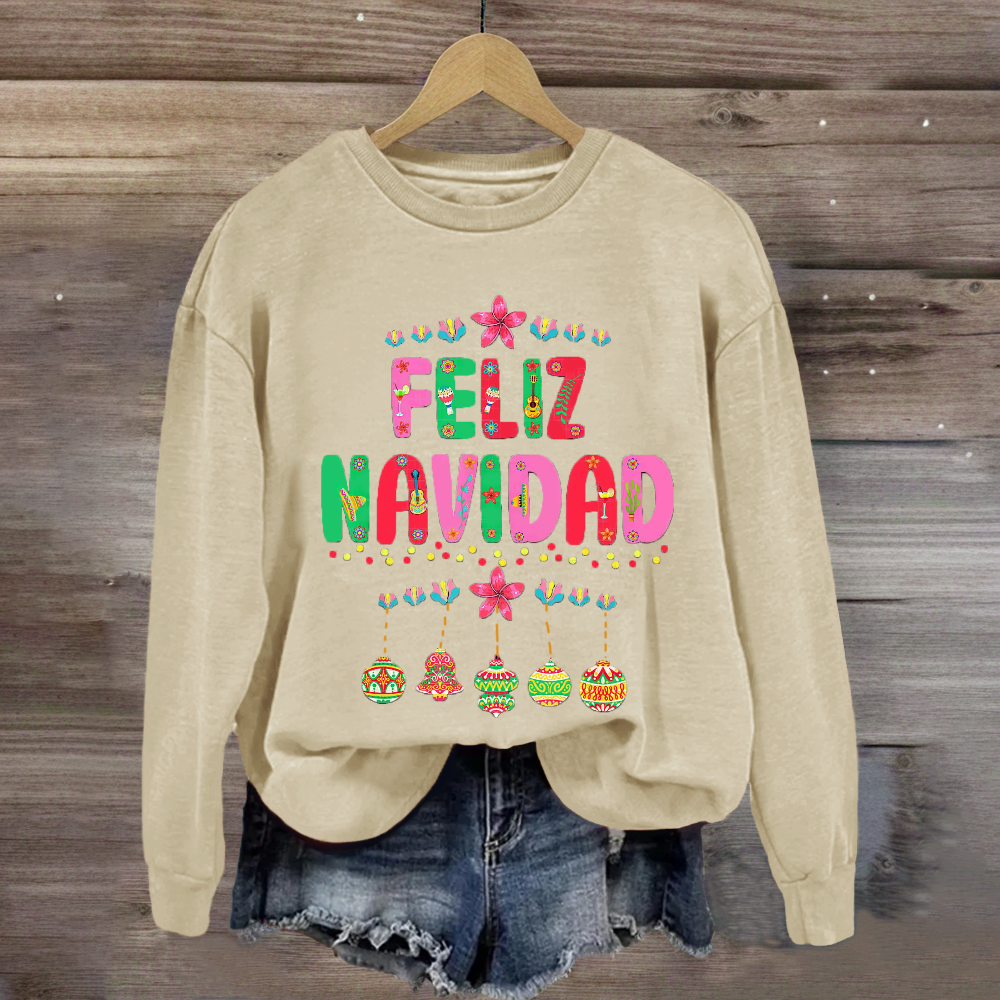 Feliz Navidad Spanish Teacher Merry Christmas Sweatshirt