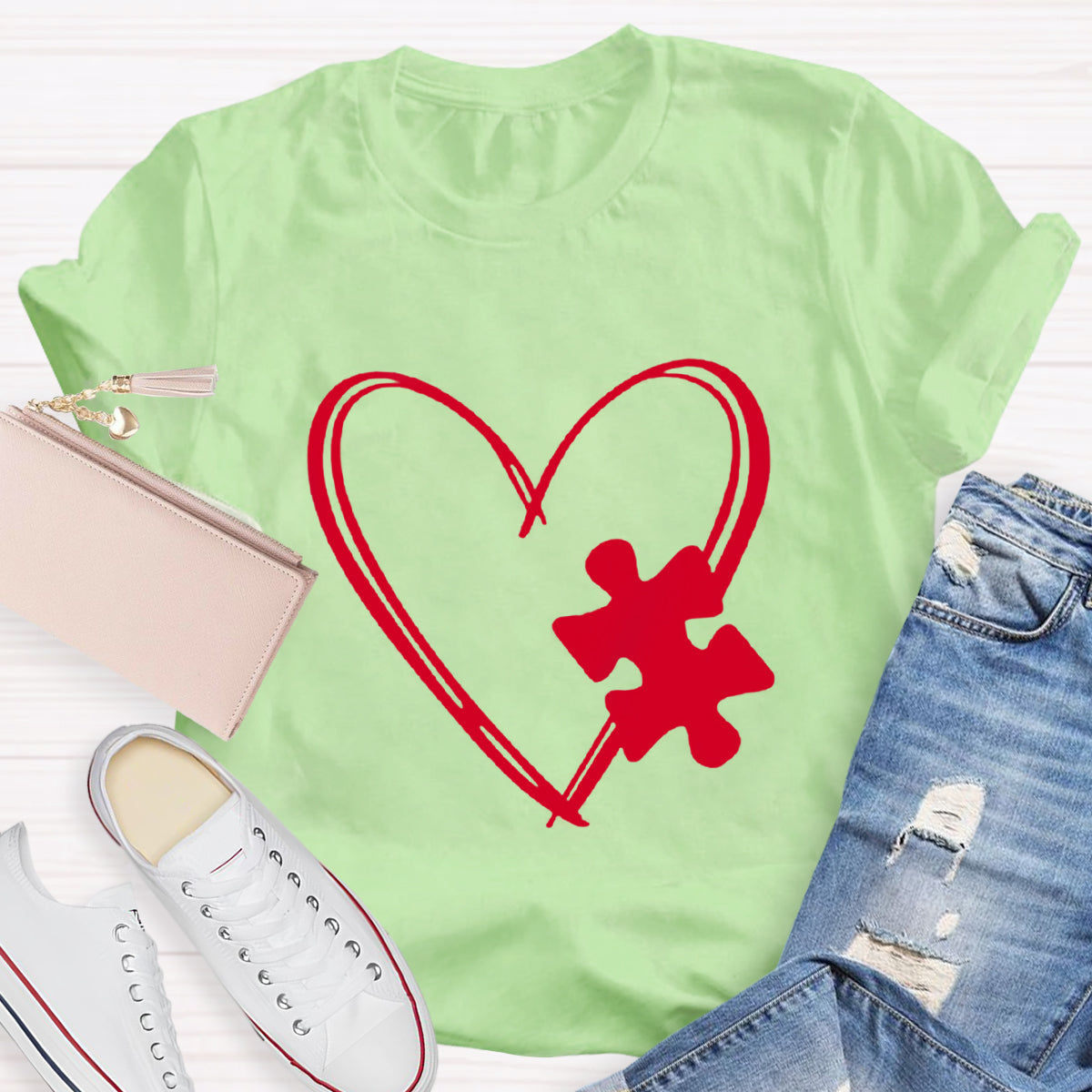 Puzzle Heart T-Shirt