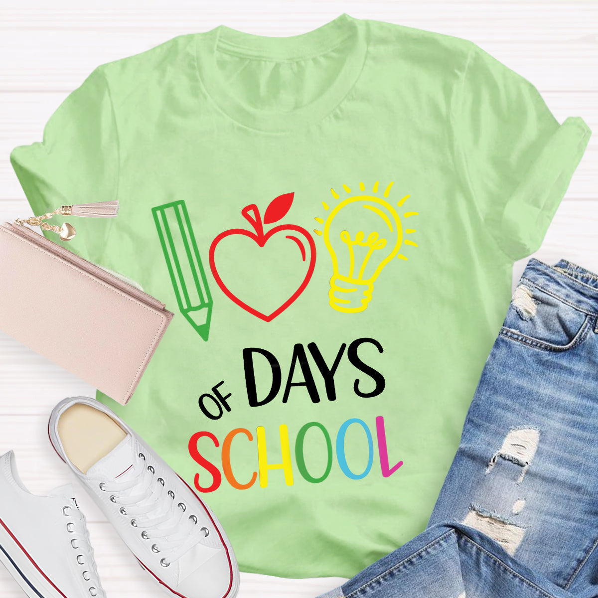 100 Days of School Celebration Teacher T-Shirt