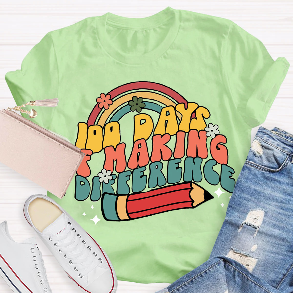 100 Days of Making a Difference T-Shirt