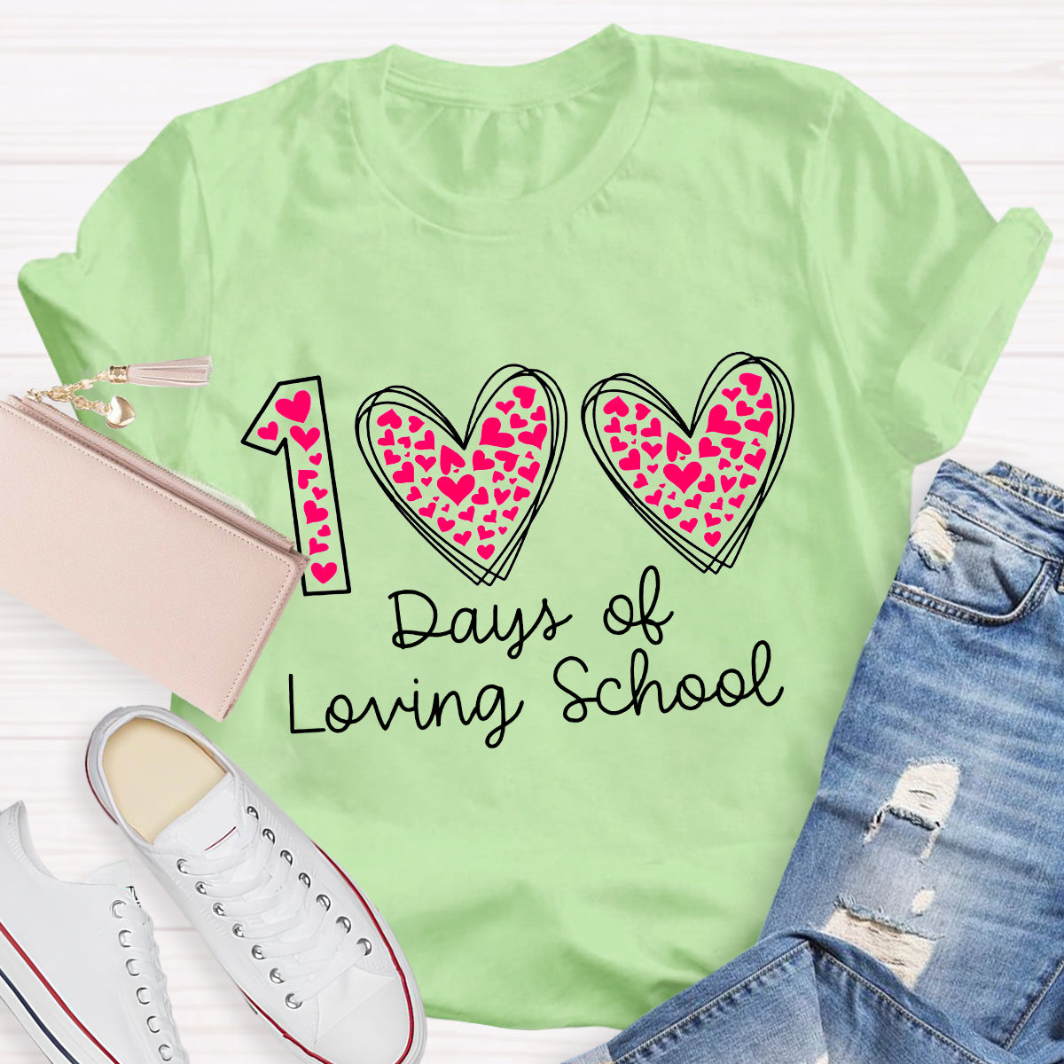 100 Days Of Loving School Teacher T-Shirt