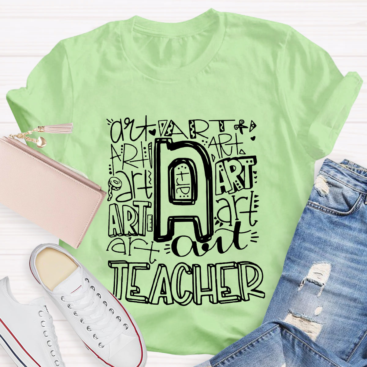 Art Teacher Typography T-Shirt