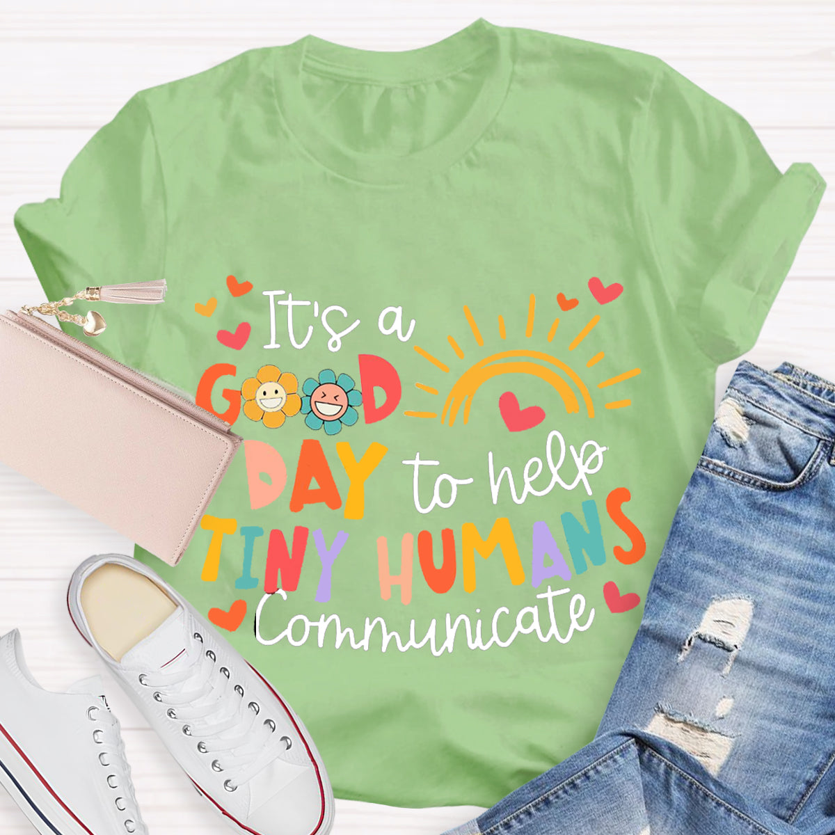 It's A Good Day To Help Tiny Humens Teacher T-Shirt