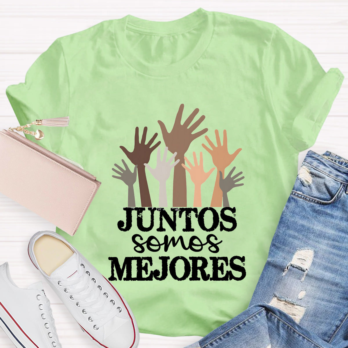 Juntos Somos Mejores Spanish Teacher T-Shirt